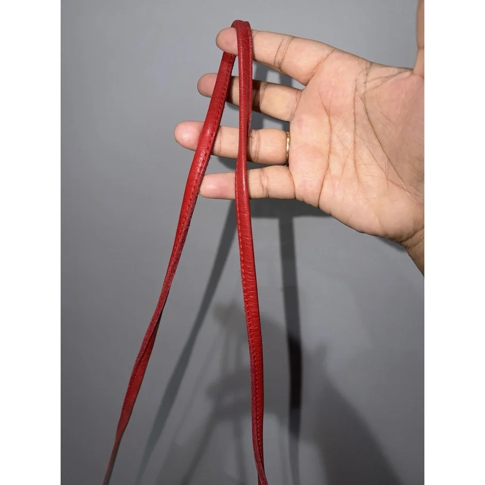Vintage Red Dinky  Crossbody Coach Bag Made in New York City 80s‎ 6336 S